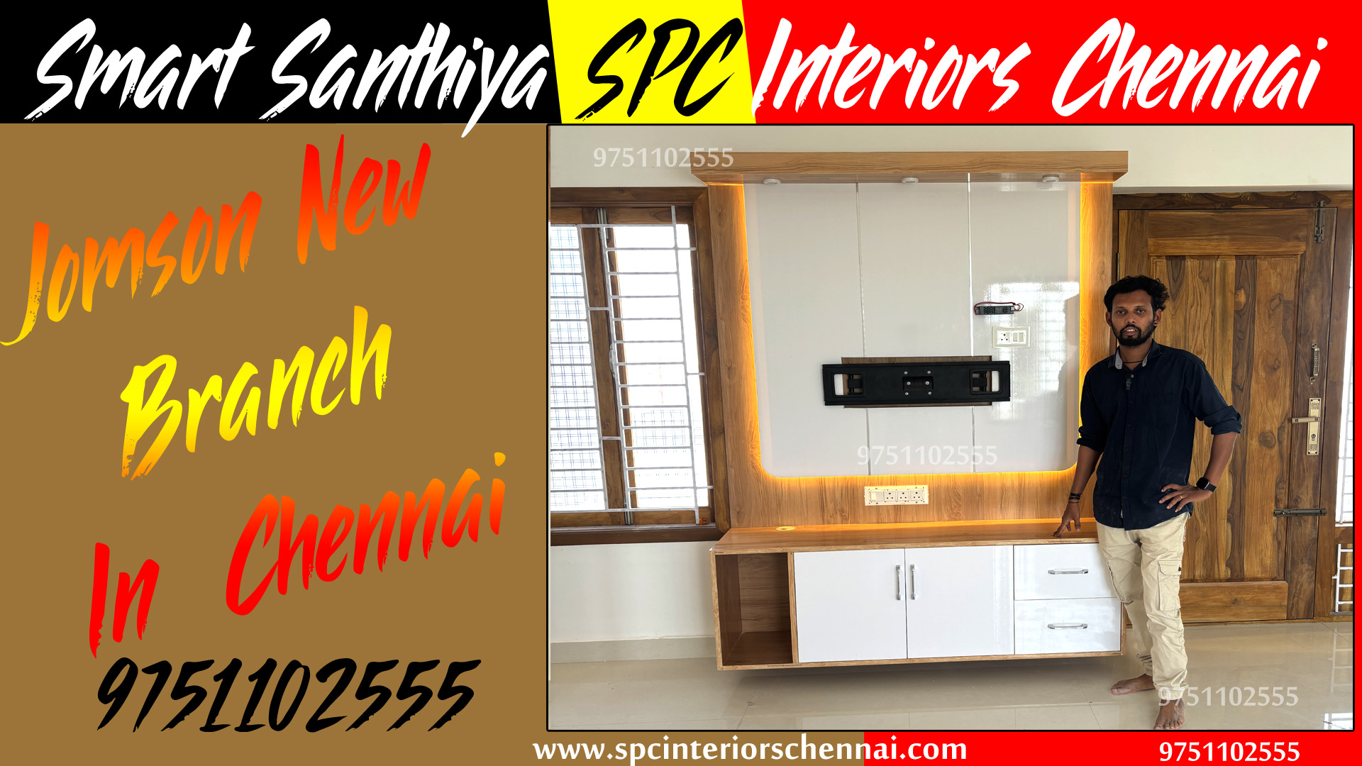 SPC wardrobe with dressing table